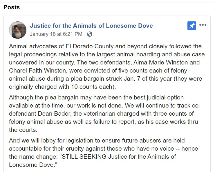 Still seeking justice for Lonesome Dove